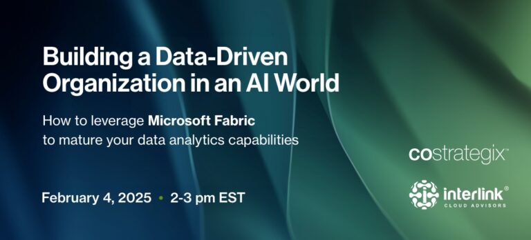 Building a Data-Driven Organization in an AI World - webinar header